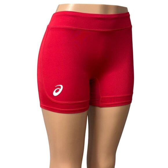 ASICS Women's Solid Athletic Workout Shorts Style # 2054A020, Red - Picture 1 of 11
